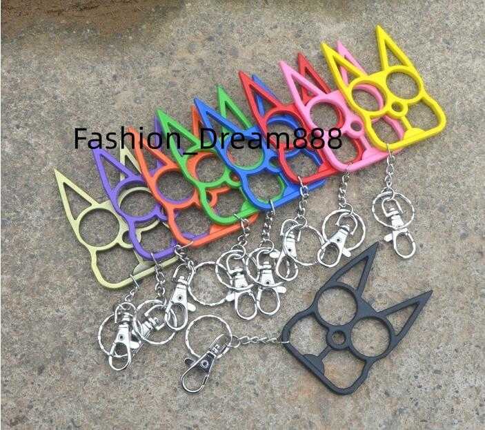 

Cat Mini Self-defense KeyChains Tool Outdoor Window Breaker Two-finger Cat Eye Rabbit Ear Pendant Bag Charms Key Rings Chains for Women Wholesale