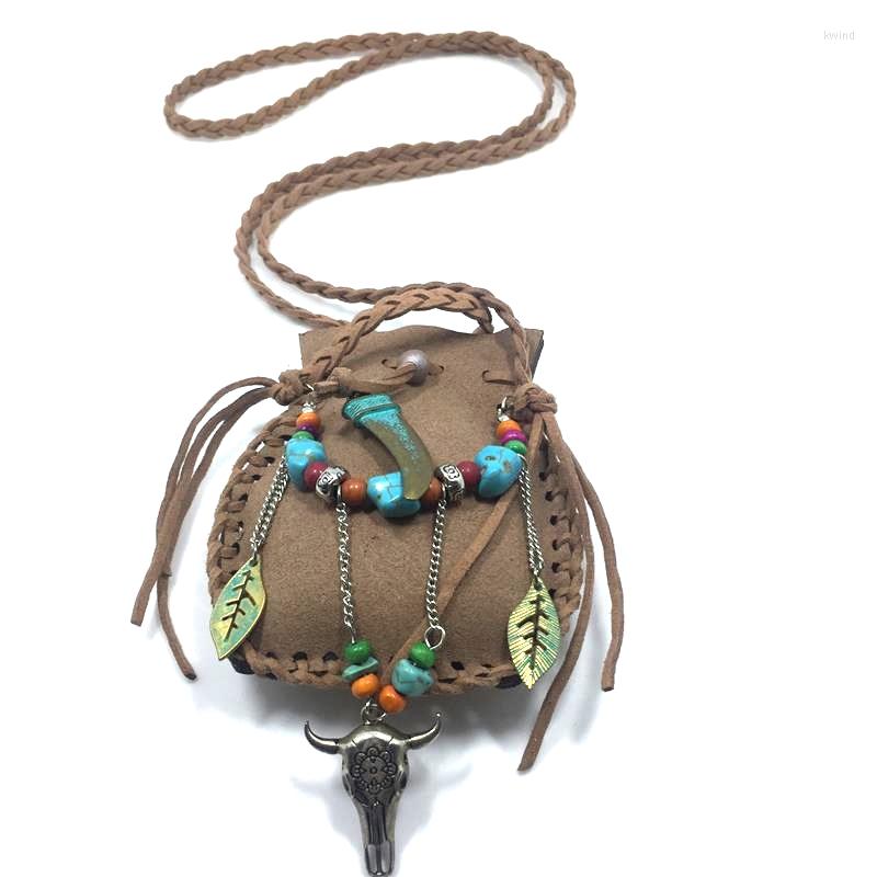 

Pendant Necklaces Boho Jewelry Ethnic Style Long Handmade Bead Adorn Bottle Necklace For Women