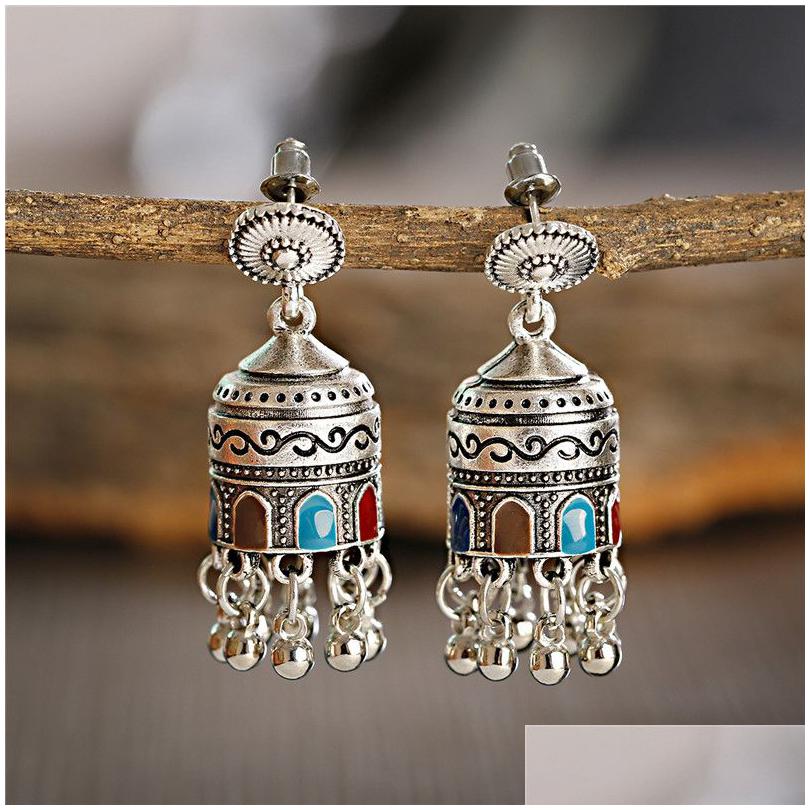 

Dangle Chandelier Boho Tassel Bell Earring Bohemian Vintage Ethnic Earrings For Women Party Jewelry Drop Delivery Dh7Cm