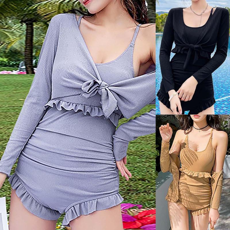 

Women's Swimwear Sexy Swimsuit Women's Slim Body Cover Meat Pure Desire Style Fashion Spring, Black