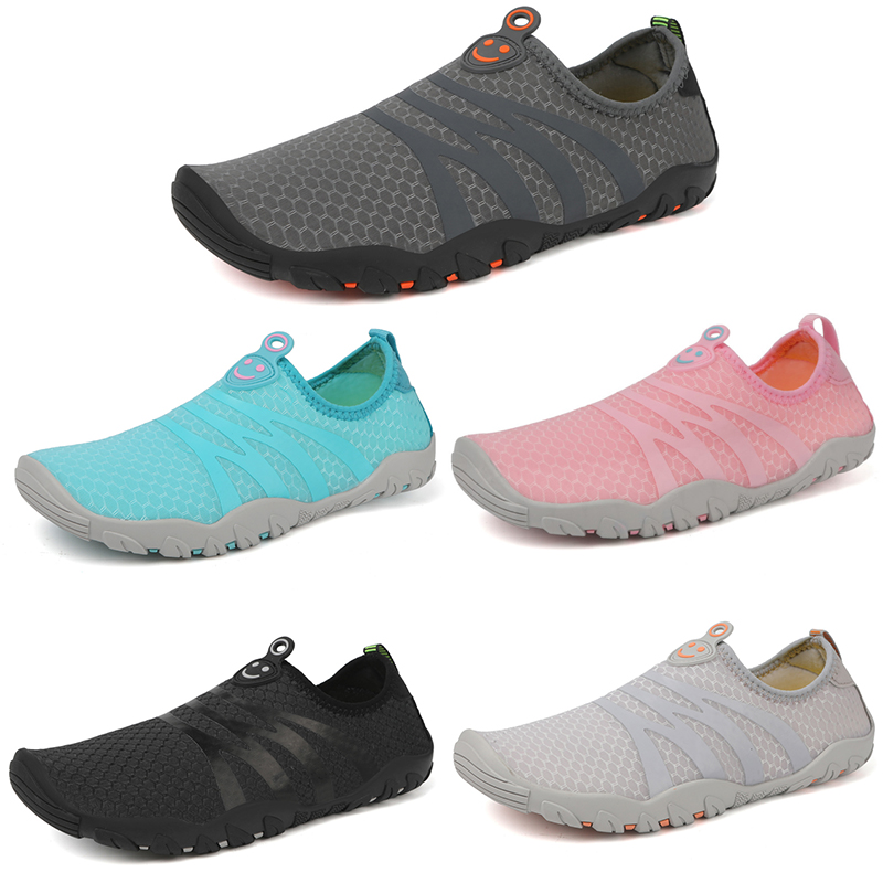 

2023 Anti-slip beach mesh casual shoes breathable men black gray blue pink men sneakers outdoor leisure suitable for all terrains