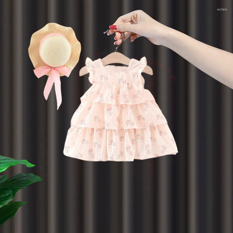 

Girl Dresses 2023 Korean Cute Princess Dress For Girls Summer Fashionable Baby