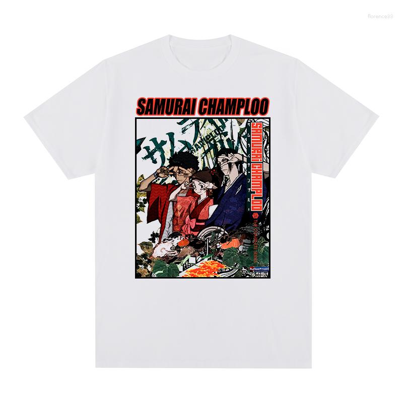 

Men's T Shirts Samurai Champloo Vintage T-shirt Japanese Manga Anime Cotton Men TEE TSHIRT Womens Tops, Yellow