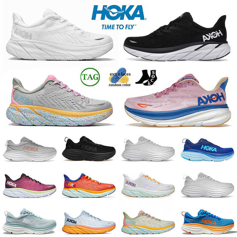 

Hoka One Clifton 9 Running Shoes Bondi 8 Carbon X2 Free People Black White Men Women Hokas Athletic Top Quality Designer Sports Sneakers 36-45, 37