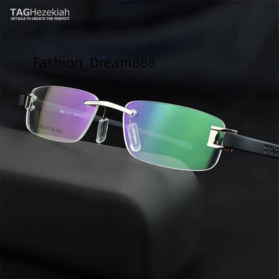 

Frameless glasses frame men TAG Brand eye s Myopia computer optical Ultralight movet spectacles 220225236J