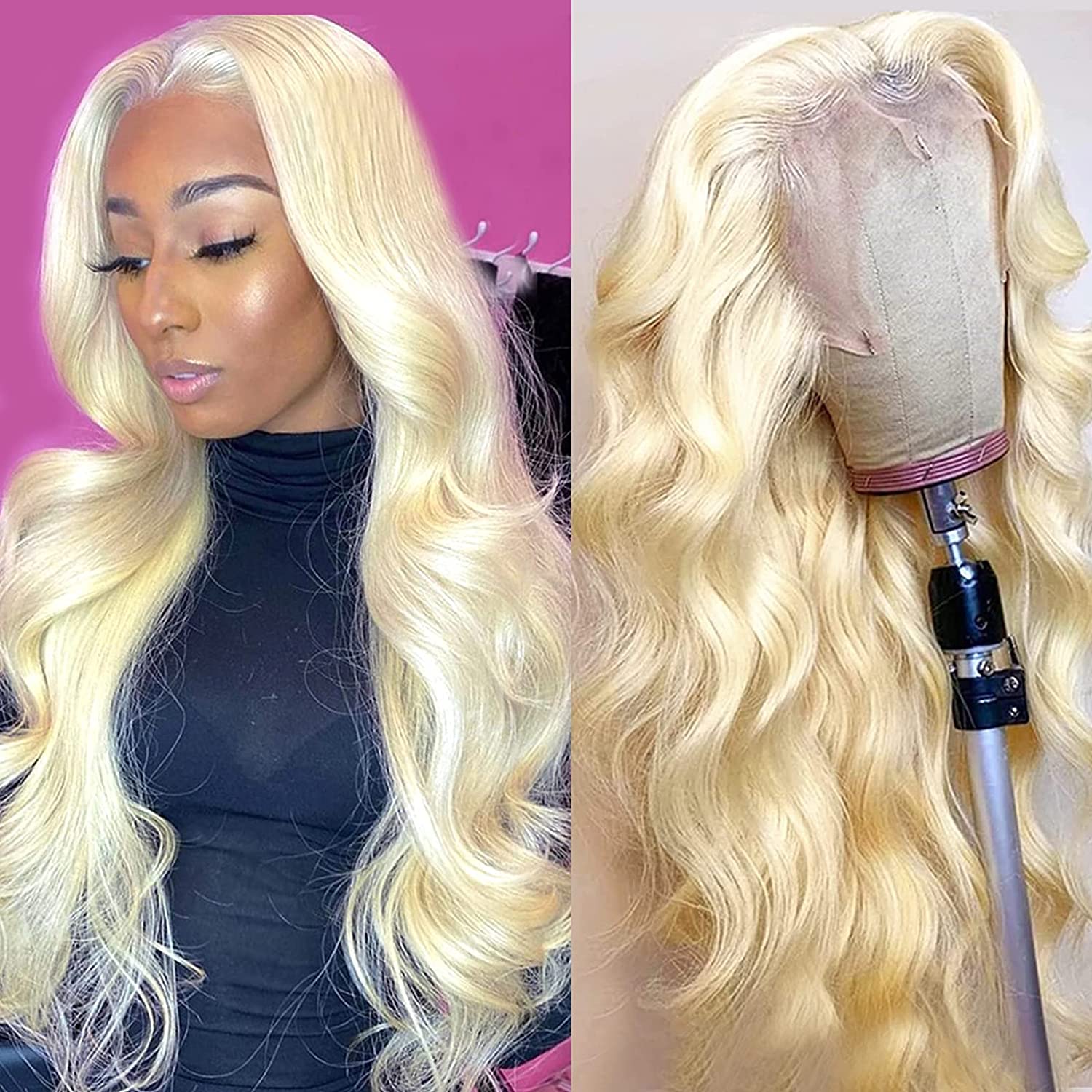 

New Hd Lace Blonde Human Hair Wig Virgin Brazilian 613 Human 28 Inch 13x4 13x6 Frontal Blonde Color 613 Lace Wig