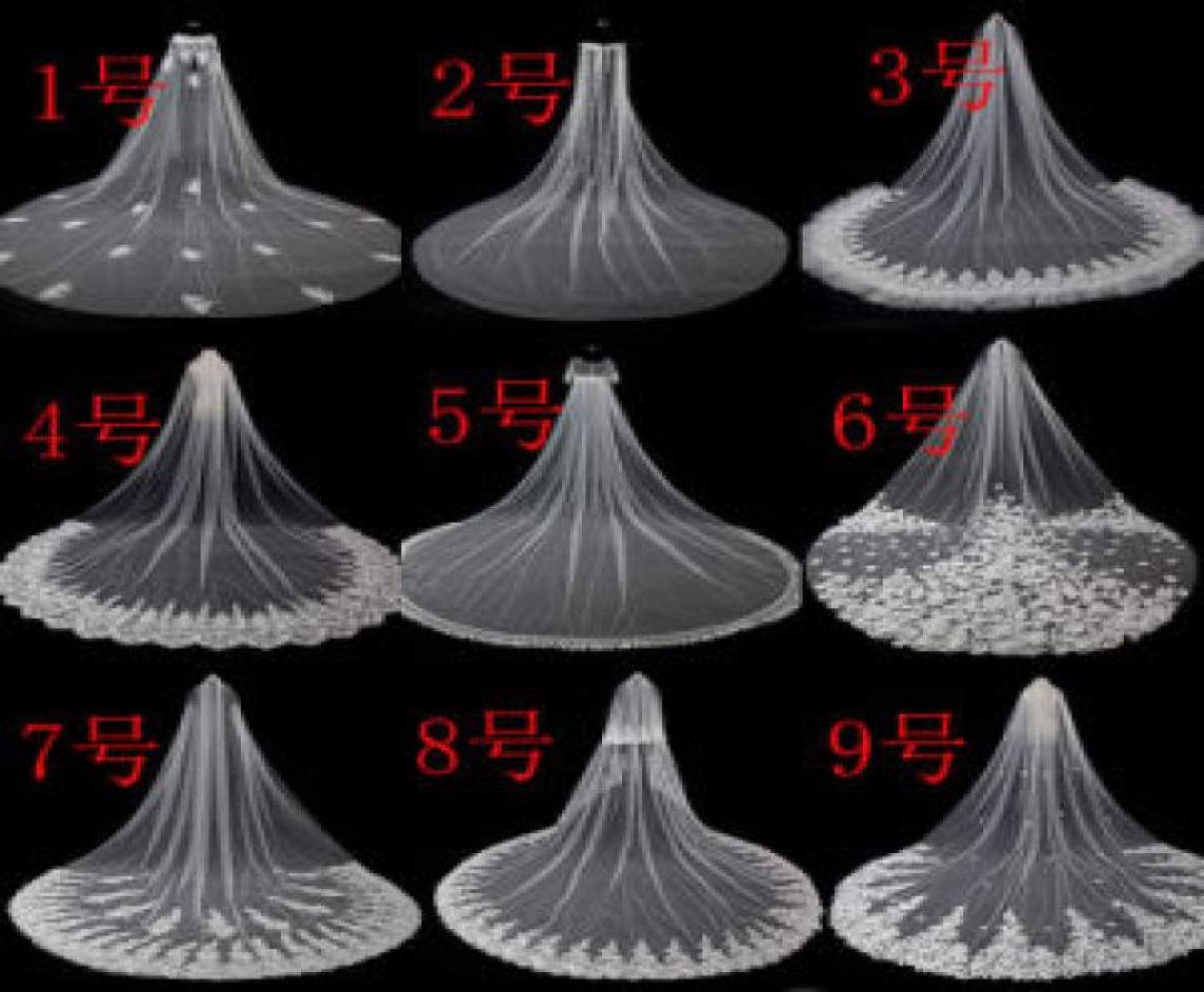 

Whole 35m Length 3m Width Long Soft Tulle Bridal Veils0128047731, White