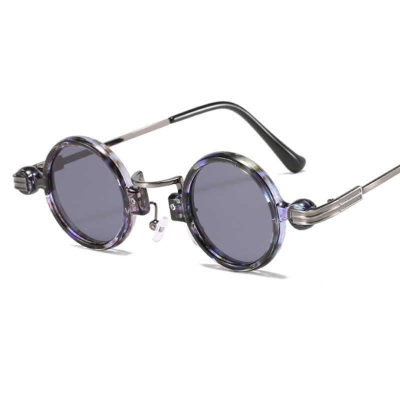 

Sunglasses Steam Punk Small Round Metal Plastic Fashion Sun Glasses 230628