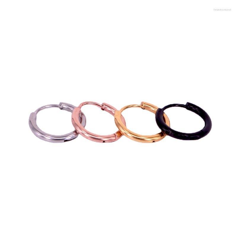 

Hoop Earrings Style 2023 Wholesale Smooth Exquisite Circle For Women Girl Wedding Party Stainless Steel Jewelry