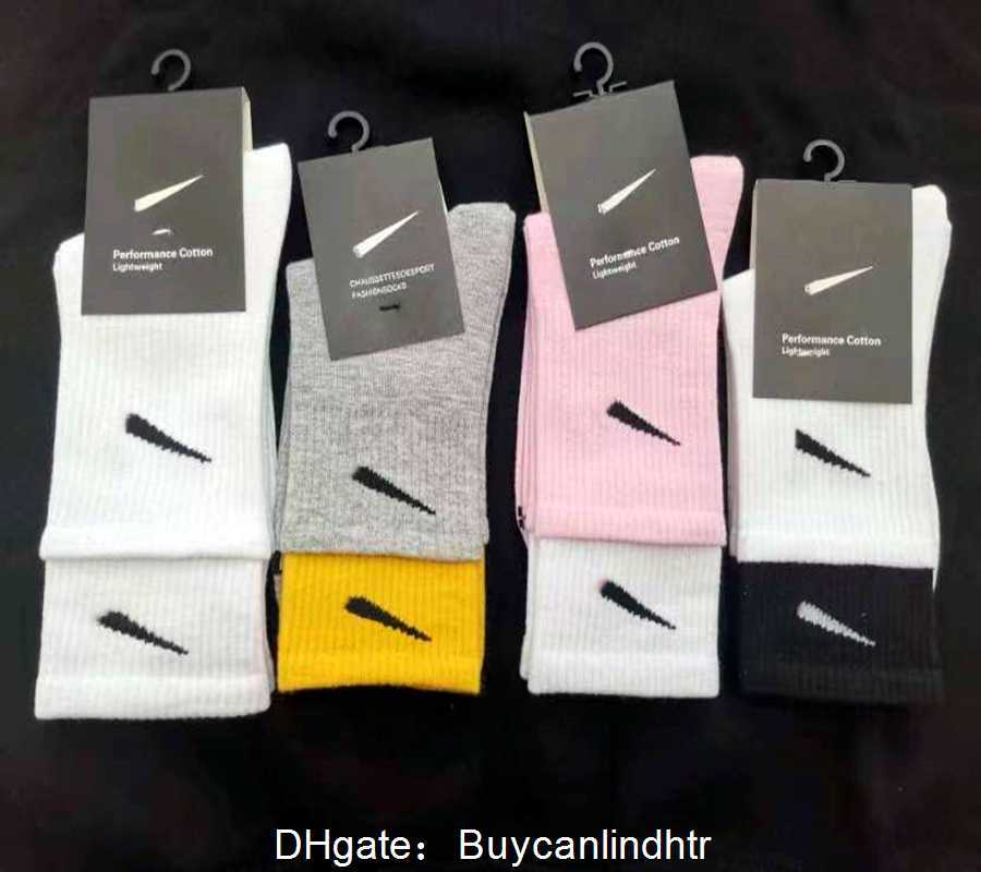 

Mens socks Fashion Women and Men Socking High Quality Letter Breathable Cotton Wholesale calzino jogging Basketball football sports sock embroidery classic 0ASW, Multi