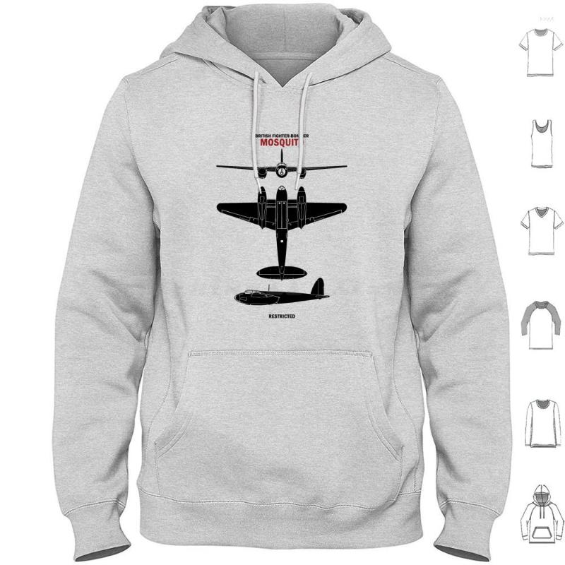 

Men' Hoodies Mosquito Identification Chart Long Sleeve Fighter Plane Warbird, M-3-4baseball-blue