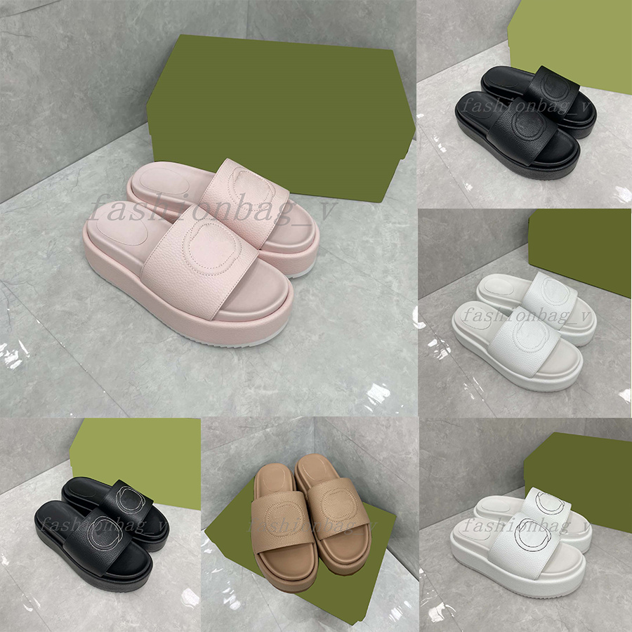 

Designer Slippers Women Slippers Waterproof Platform Summer Shoe Sewing Decorative Sandals Thick Soles Elevated Slides