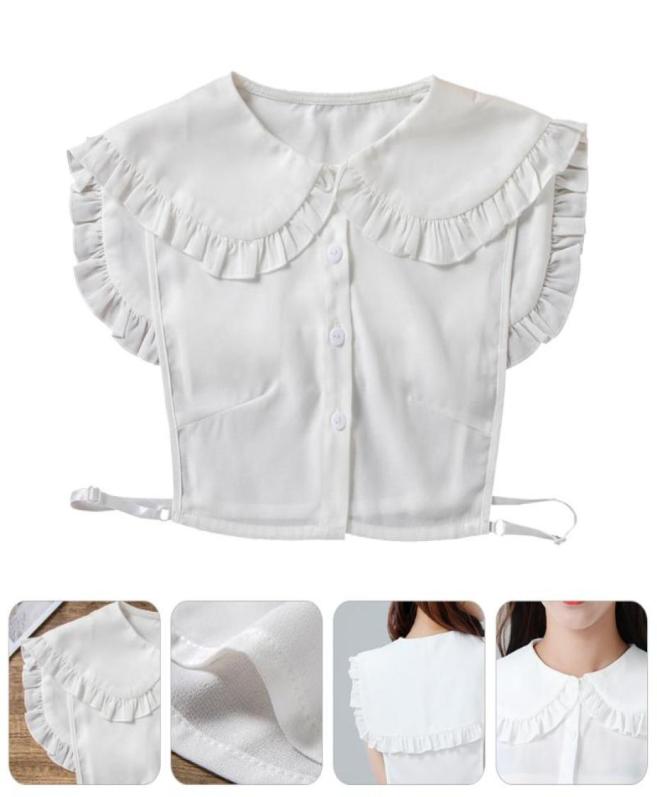 

Bow Ties 1Pc Allmatch Fake Collar Blouse Shirt Sweater Doll Chiffon CollarBow1180146