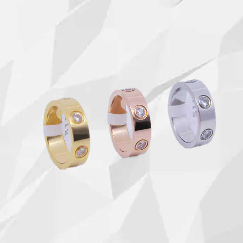 

Internet celebrity Hot selling male and female universal Carti full diamond stainless steel couple ring personality net red delicate