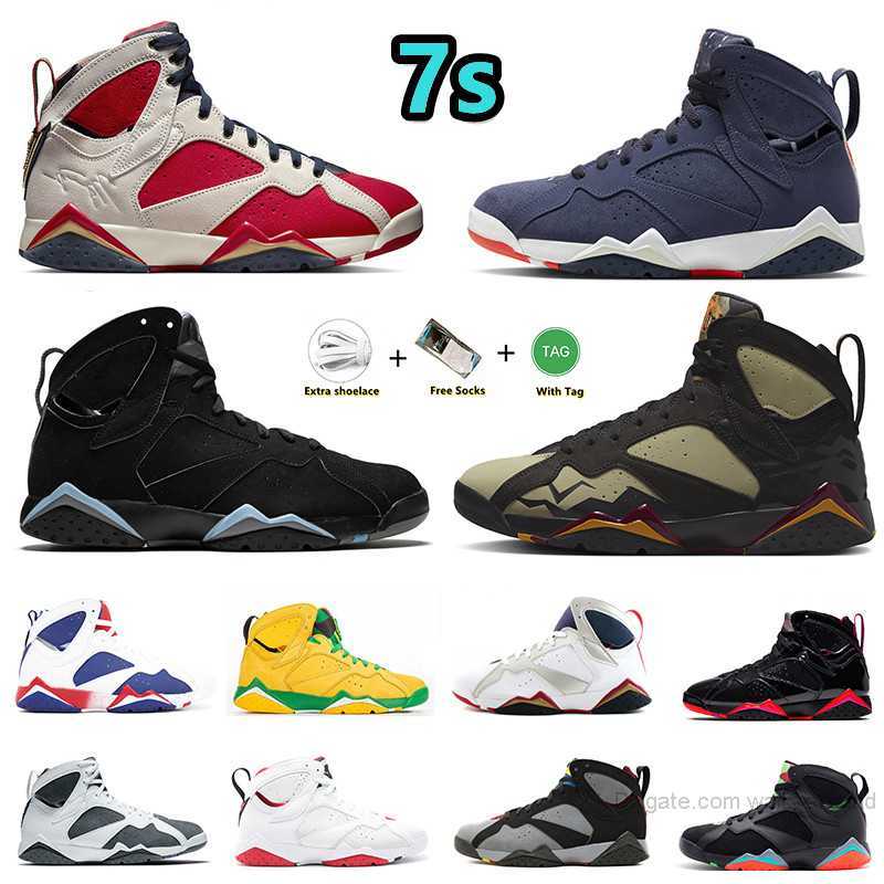 

7 7s mens basketball shoes Barely Grape Olive Quai 54 Trophy Room Afrobeats Chambray Citrus Hare Oregon Ducks Patent Leather Pantone men trainers sports sneaker