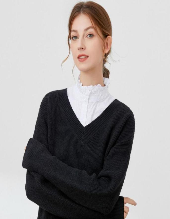 

Bow Ties Women Ruffles Stand Detachable Shirt Collar White Fake Blouse Half Shirts Clothes AccessoriesBow6042739