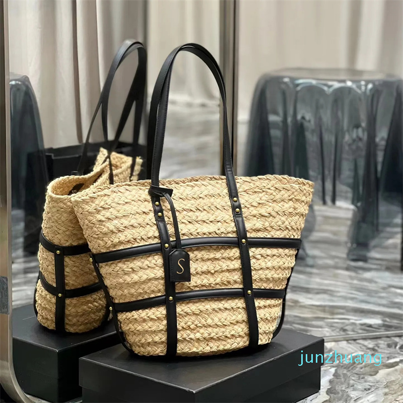 

classic handbag Beach bag Womens luxury tote basket bag man clutch weave Straw Large Shopping messenger fashion Crossbody Shoulder bags