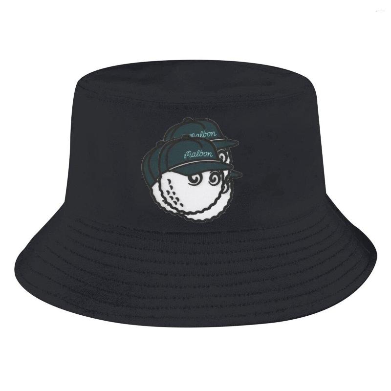 

Berets Malbon Fisherman Hat Men Women Foldable Golf Spring Summer Bucket Fishing Caps Gift, Black