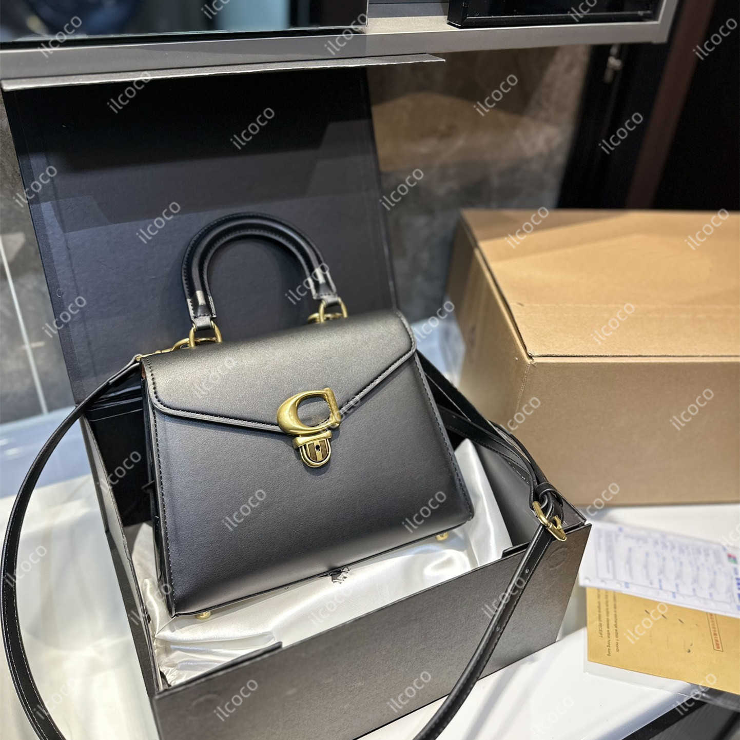 

Bags SAMMY Coch Designer Top Handle Handbags Fashion Classic Flap Handbag Solid black leather small shoulder crossbody bags Women tabby Messenger bags purses 25CM, 1-yellow