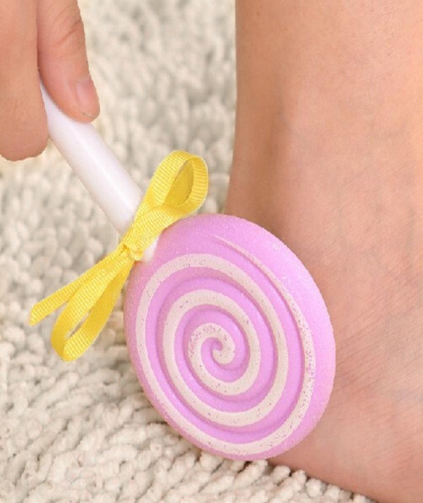 

1pc Kawaii Cute Lollipop Double Face Grinding Rubbing Feet to Dead Skin Calluses Horny Rubbing Foot Stone Random Color6090367