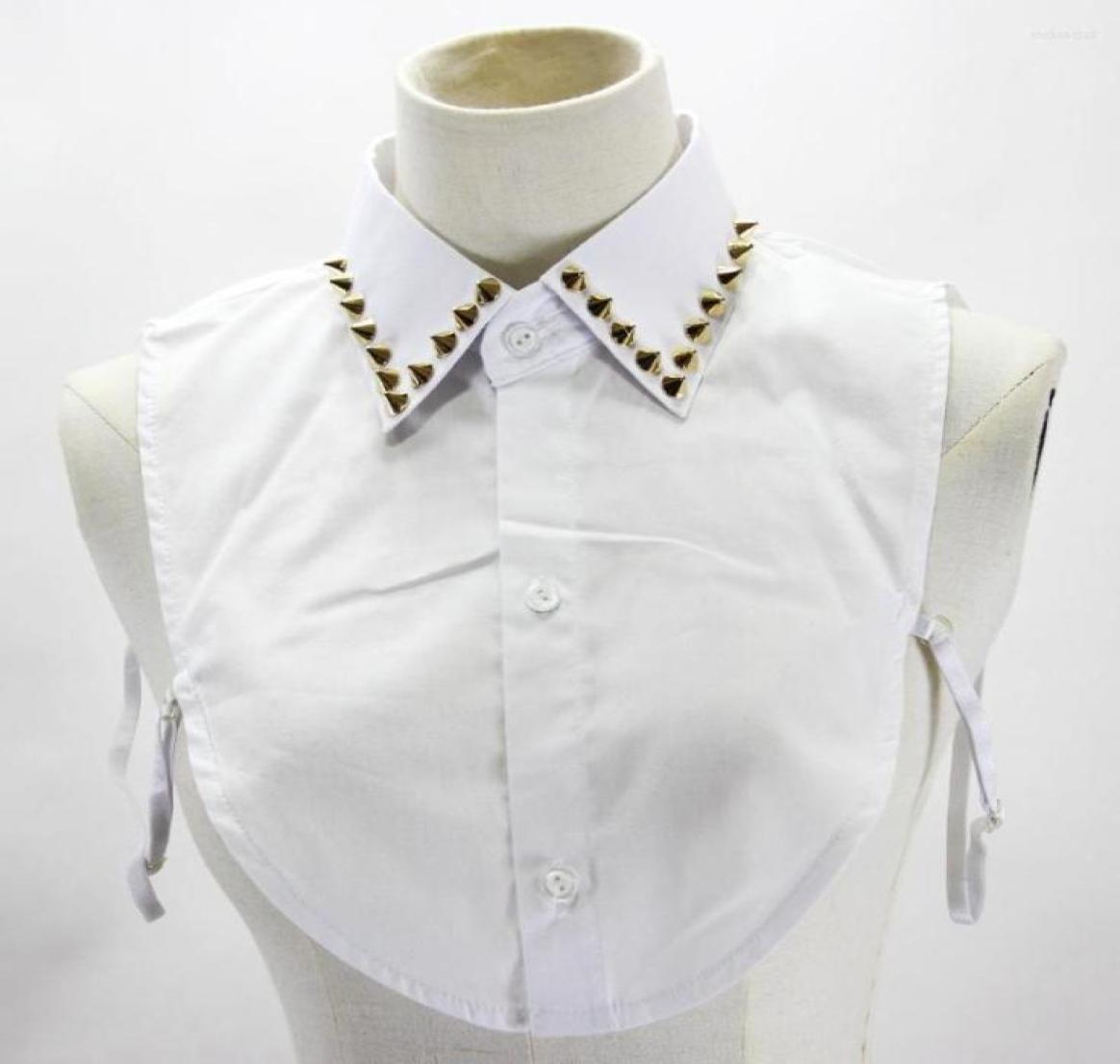 

Bow Ties 2022 Female Lapel White Rivet Fake Collar For Women Detachable Removable Sweater False Faux Col Decorative7572924
