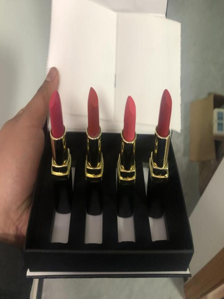 

4pcsset Lip Makeup Set Matte Lipstick 4color lipsticks make up cosmetic 4 Colors Lips Kit9379592, Mixed color