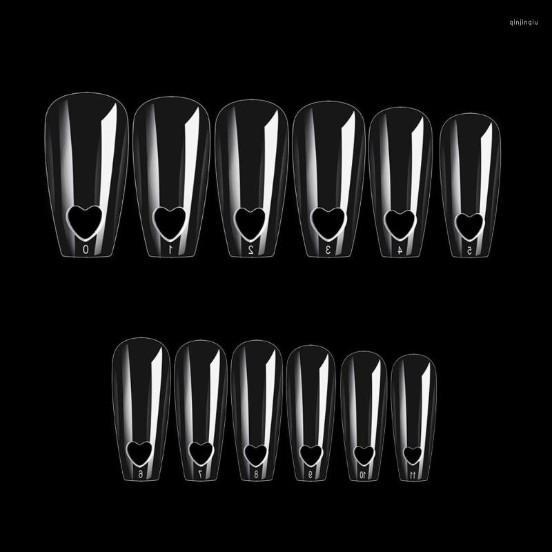 

False Nails French Nail Tips Acrylic Flake Clear/Natural Artificial Drop, White