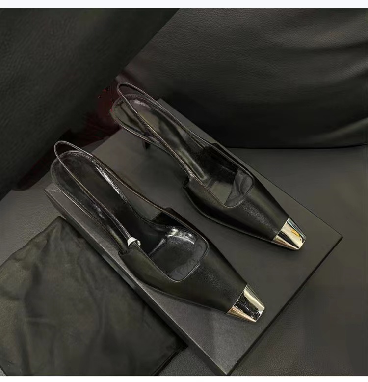 

Summer shoes Runway look lady star style patchwork black designer heels 9/6 cm high heel With box Flats Sexy real leather platform sandal luxury brand shoes, Black 9cm