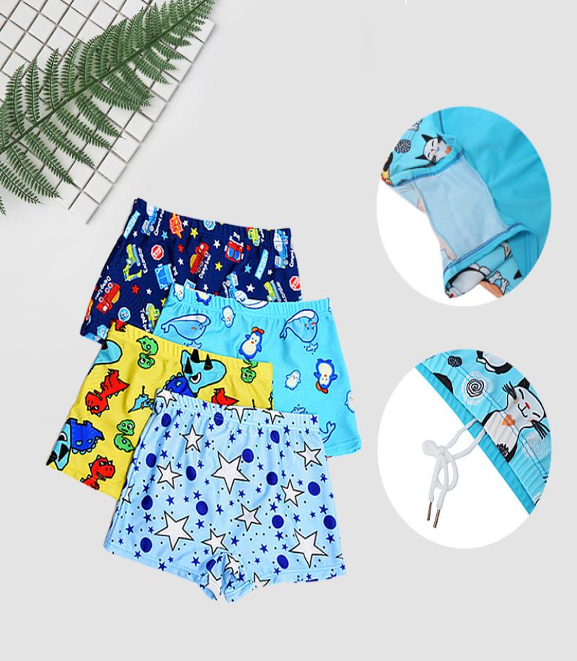 

Kid Children Boys Cartoon Print Stretch Beach Swimsuit Swimwear Pants Shorts new swimwearkids boy swimming trunks5861896, Blue
