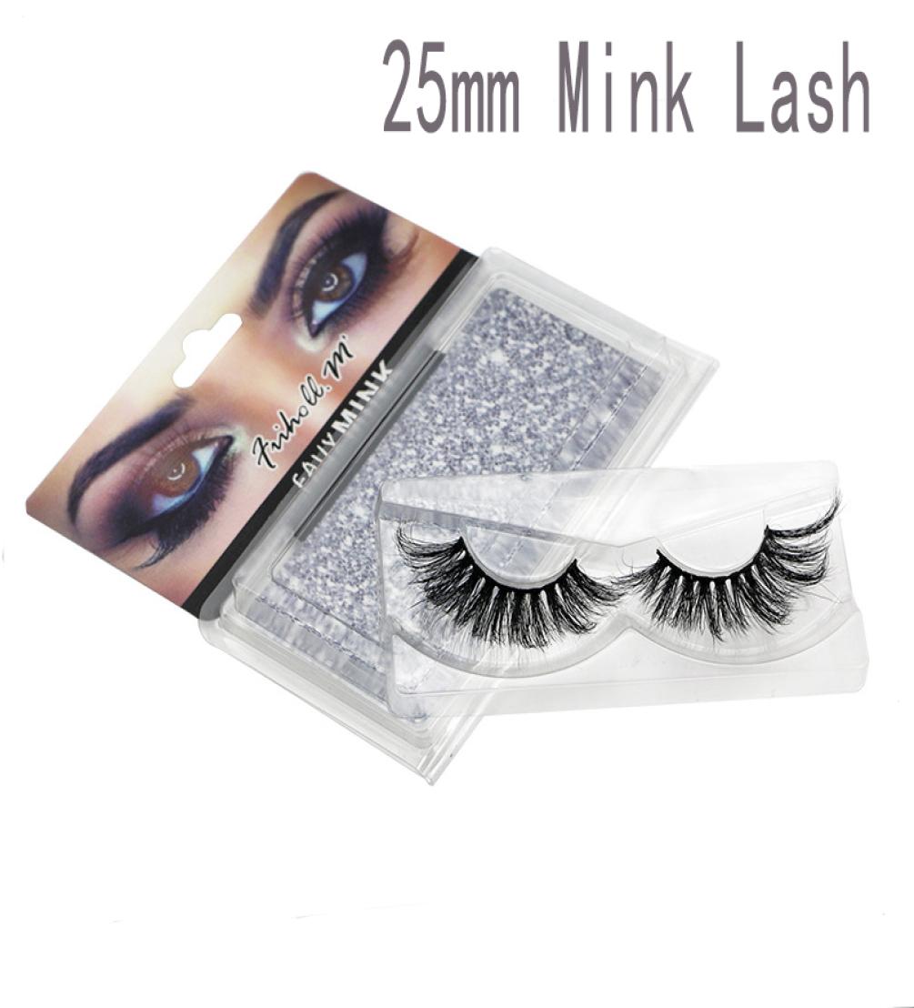 

3050100200Pairs Whole 25mm 3D Mink Eyelashes 5D MinkLash Packing In Tray Label Makeup Dramatic Long fluffy MinkLashes5179978