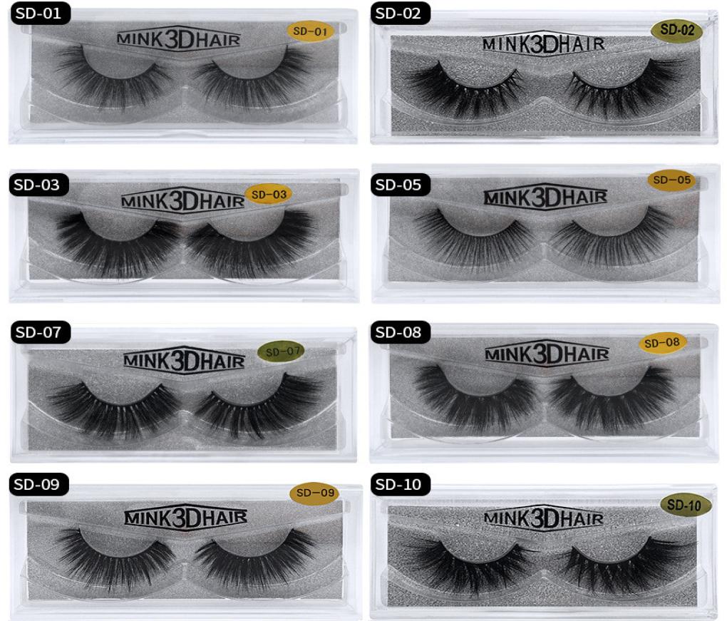 

Top 3D Mink Eyelashes Eye makeup Mink False lashes Soft Natural Thick Fake Eyelashes 3D Eye Lashes Extension Beauty Tools 20 style5024608