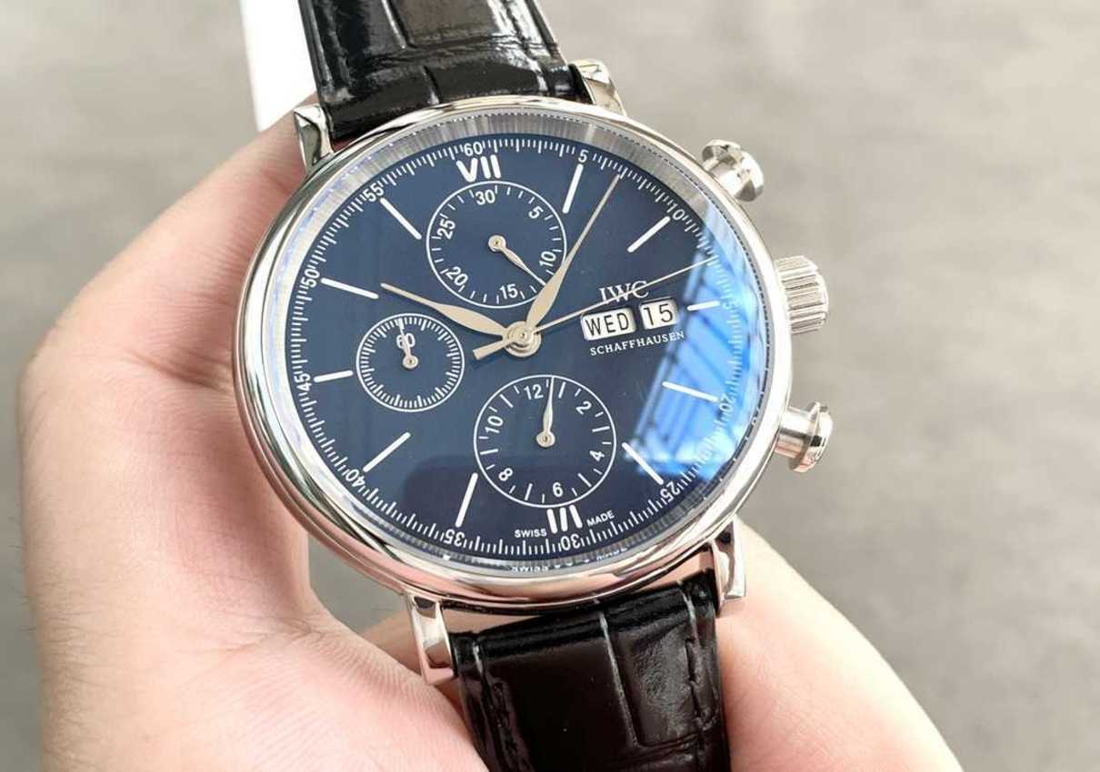 

Waterproof Designer 7750 movement Business New wrist watch I W 42mm*13.5mm mens Classic business montre iced out bezel gift TW Factory watches high quality tank 5M
