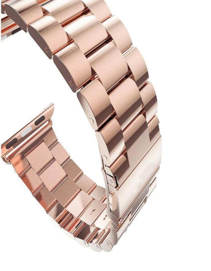 

Luxury Metal Replacement Watchband Auniquestyle Stainless Steel Bracelet Buckle Strap Clip Adapter for Apple Watch Band 38mm for 5882303