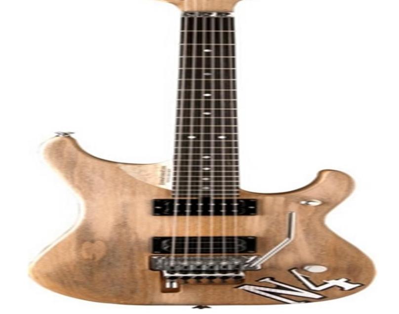 

Natural N4 Electric Guitar Ash Body Maple Neck Floyd Rose Tremolo Tailpiece Abalone Dot Inlays Chrome Hardware1912192