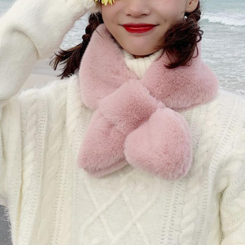 

Scarves Fake Fur Scarf Female Imitation Warm Winter Plush Soft Cold Outdoor Thickening