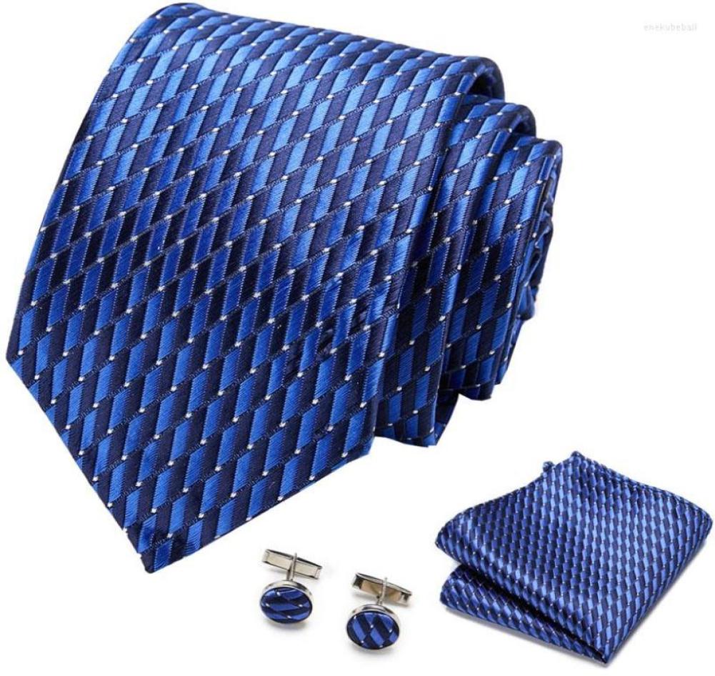 

Bow Ties Arrival Tie For Men Silk Woven Red Geometric Color Necktie Hanky Cufflinks Set Men039s Party Wedding 8cm Width Neck5047888