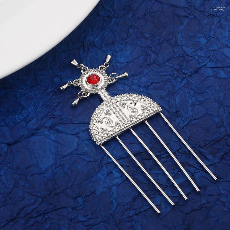 

Hair Clips Ethiopian Silver Color Hairpin Piece Africa Pin Eritrea Sticks Habasha Trendy Women Jewelry