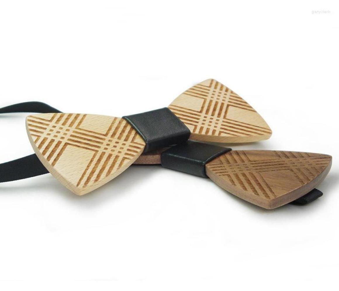 

High Quality Handmade Wooden Bow Tie Male Bridegroom Wood Bowties For Women Shirt Neck Wedding Butterfly Gravatas Ties9784942