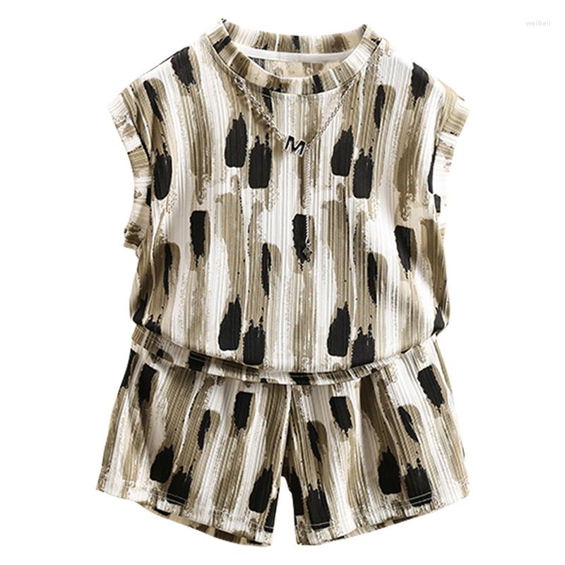 

Clothing Sets Kids Summer Clothes Vest Short Costume For Boys Sleeveless Boy Set Casual Style, 09b1618
