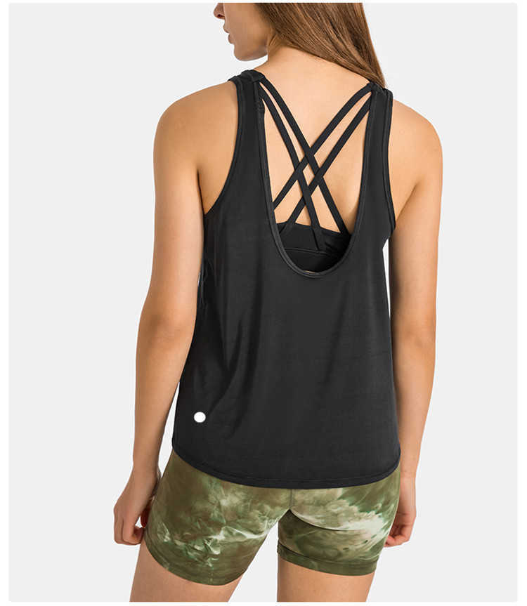 

Sport L-01 Yoga Sleeveless Top Workout Tank Fitness Bra Top Women Loose Blouse Tank Woman Underwear Running Gym Lady, Purple