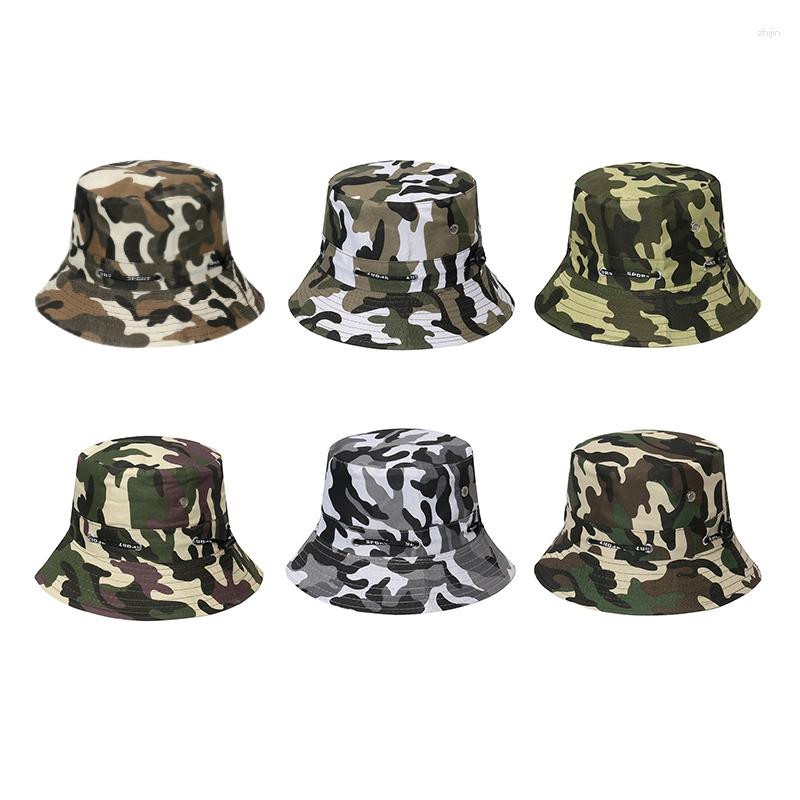

Berets Women Men Casual Camouflage Bucket Hat Summer Fisherman Cap Military Panama Safari Boonie Outdoor Sun Hats, Ht11282ca4