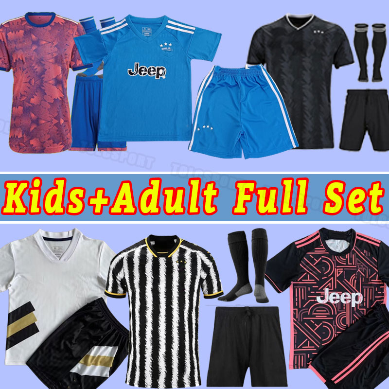 

Men Kids 22 23 JuVeNtus POGBA Soccer Jerseys DI MARIA BONUCCI BREMER DANILO 2022 2023 CHIESA VLAHOVIC McKENNIE Juve PELLEGRINI Full Kit socks child, Concept