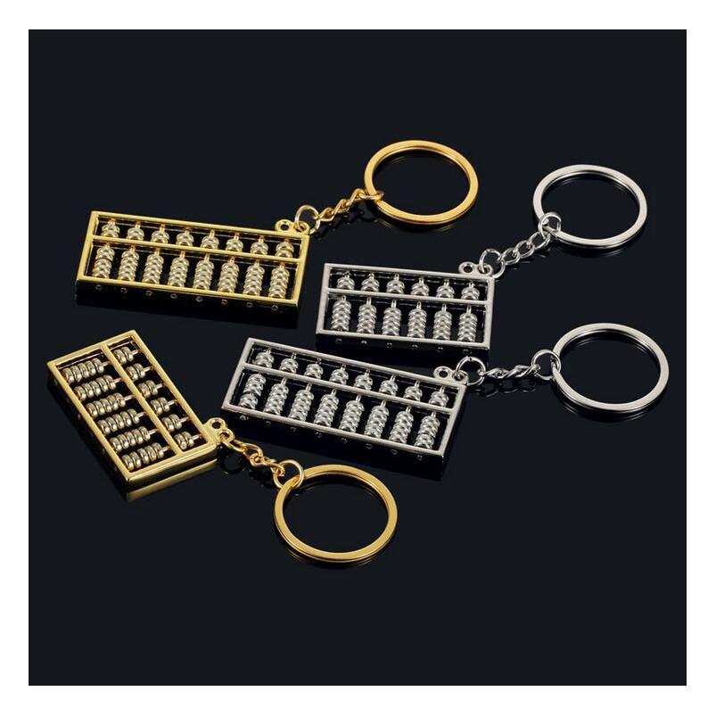 

Key Rings Abacus Keychains 6 Files 8 Metal Ring Chinese Wind Gold Sier Chain Pendant Fashion Accessories Drop Delivery Jewelry Dhqvh