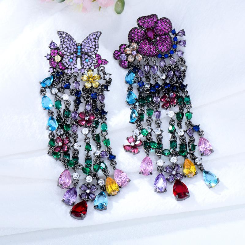 

Dangle Earrings & Chandelier Soramoore Trendy Original Charm Gorgeous CZ Pendant For Women Girl Daily High Quality Dubai Gothic Lady Accesso