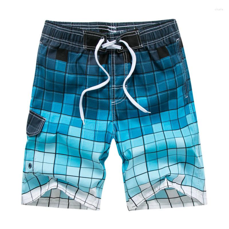 

Men's Shorts 20232023Ready StockQuick Dry Plaid Summer Mens Casual Grid Designer Bermuda Beach Short Pants For Men -5XL, Gray