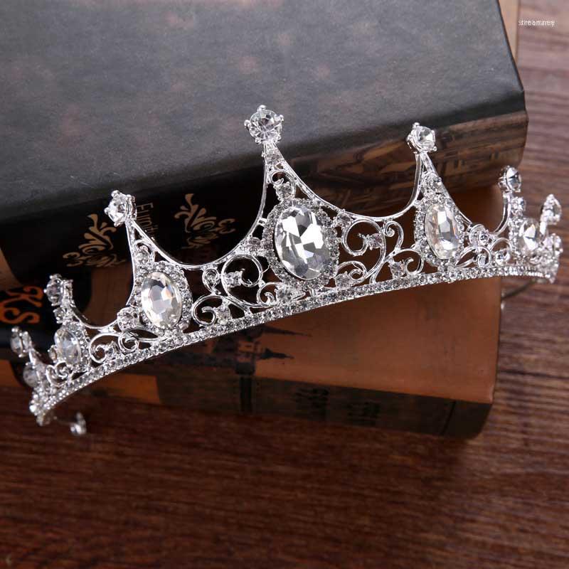 

Hair Clips Baroque Crowns Party Prop With Color-preserving Alloy Rhinestone Headdress For Stage Show Dating Shopping