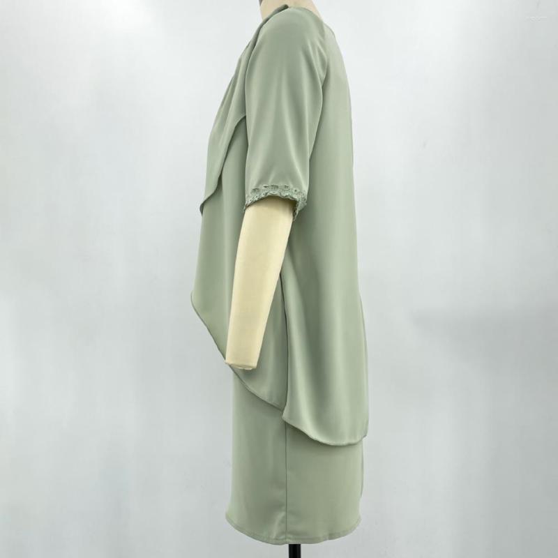 

Casual Dresses Sheath Dress Stylish Slim Fit Knee Length Sexy Formal Chiffon Straight Bodycon Streetwear, Green