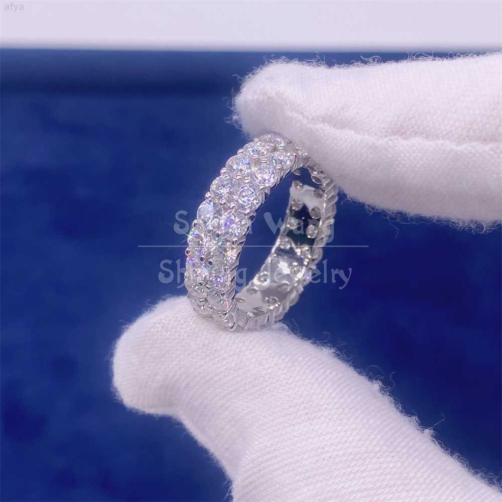 

Eternity 10k Real Gold Ring Designs for Men Moissanite Diamond Vvs1 Mens Rings