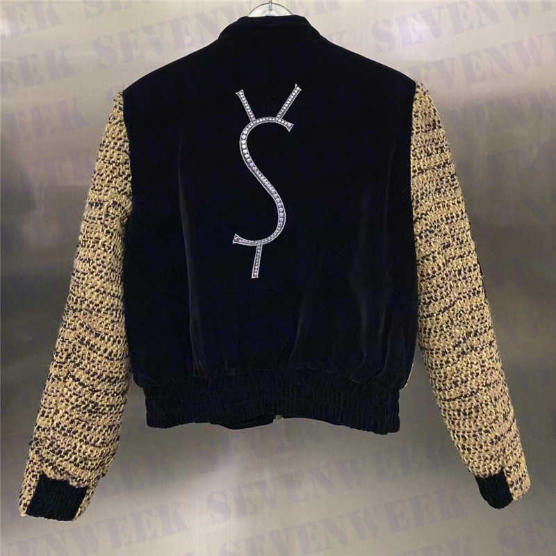 

Luxury Tweed Coats Outerwear For Women Jacket Back Designer Letter Jackets Fashion Brand Lady Wedding Party Coat Outwear