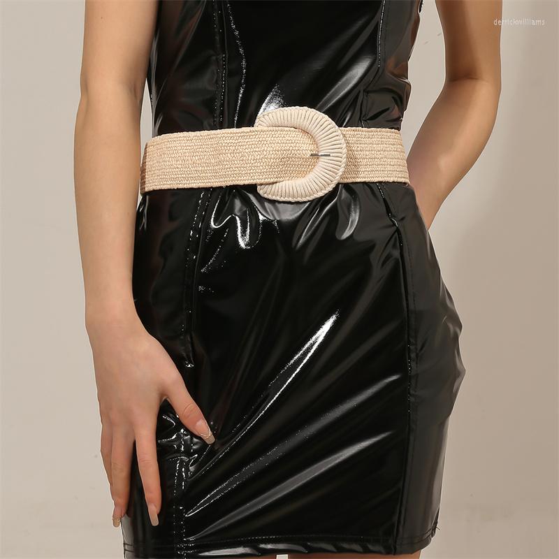 

Belts Summer Wide Belt For Dresses Buckle Pin Underbust Corset Women Y2K Accessories Fashion Street Waistband Decorative